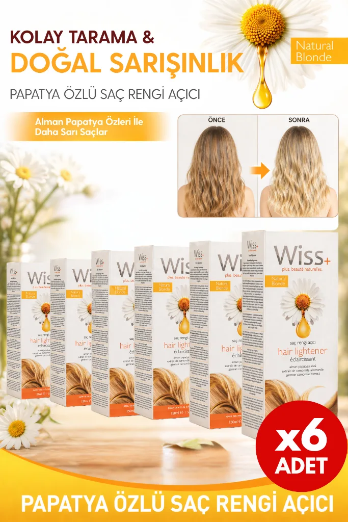 + Papatya Sprey 6'lı Eko Set - Saç Rengi Açıcı - Doğal Sarışınlık 6x150ml