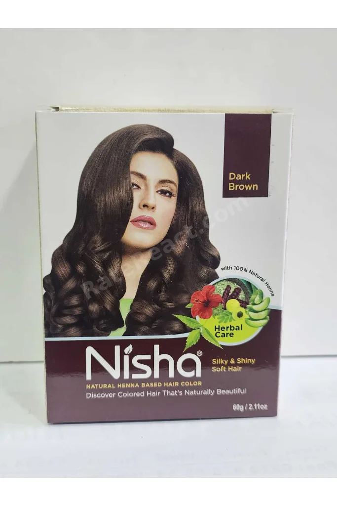 Saç Kınası 6x10g Zarf 100% Naturel Hindistan Kınası KOYU KAHVERENGİ Orjinal Kına Fırcası Hediyeli