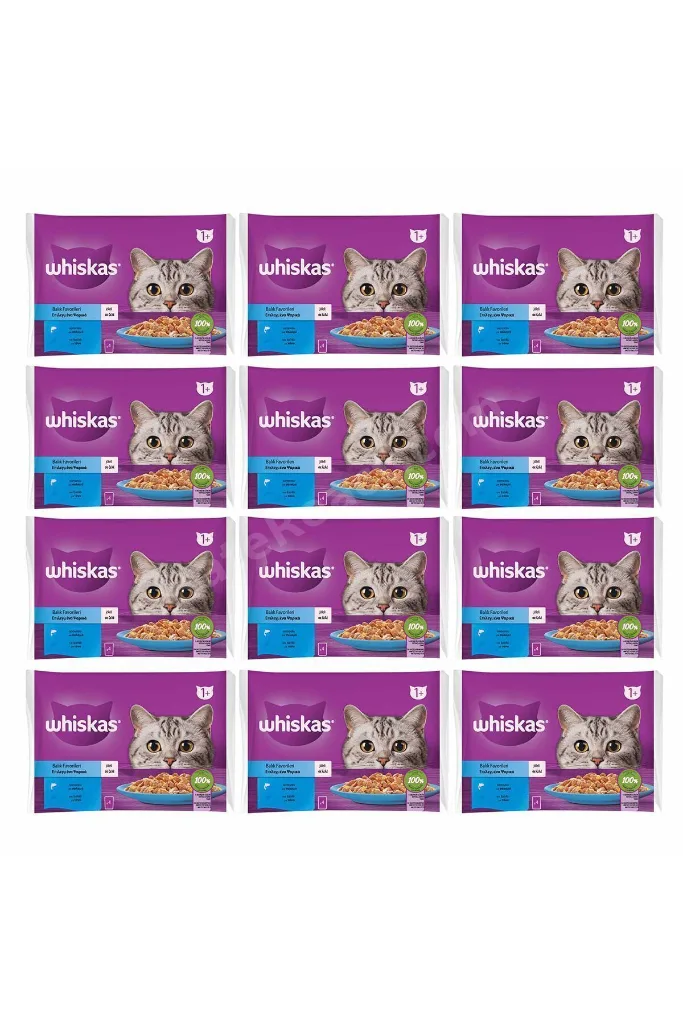 Balık Çeşitli Kedi Maması 4'lü 340 gr 12x