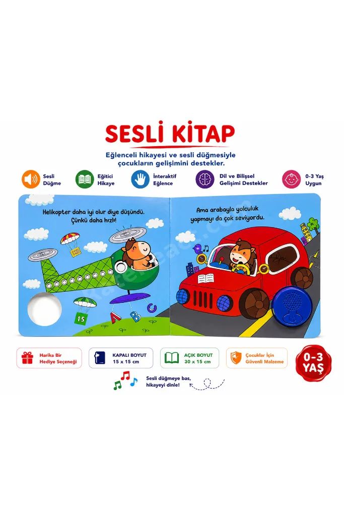 AT DIGI ÇOCUK SESLİ KİTAP EĞİTİCİ HİKAYE KİTABI