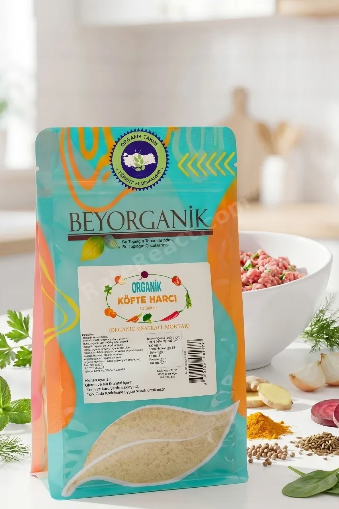 Organik Köfte Harcı (Sebzeli) 200gr (PESTİSİT VE AFLATOKSİN ANALİZLİ)