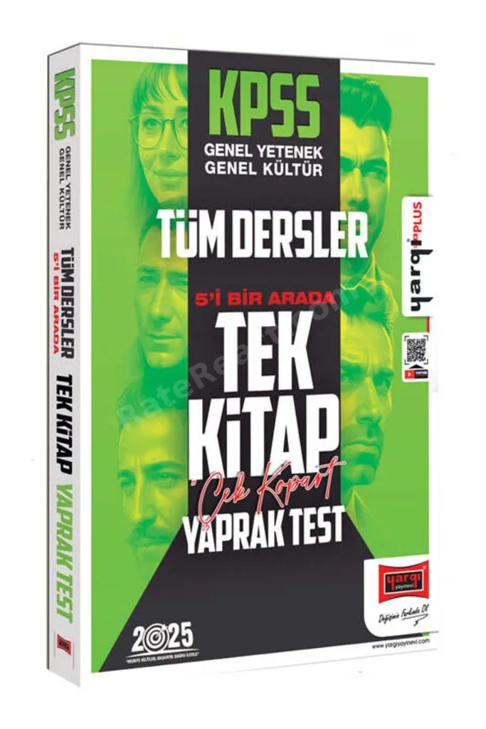 2025 KPSS GK-GY Tüm Dersler 5i Bir Arada Tek Kitap Çek Kopart Yaprak Test