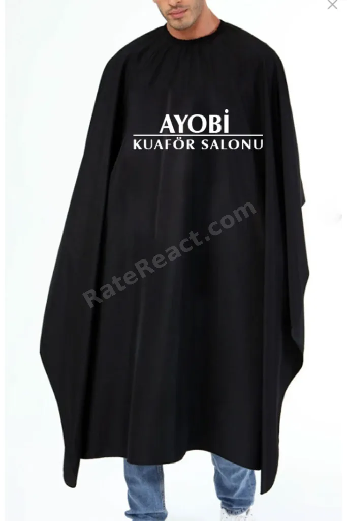 Astar Penuar Kuaför Berber Traş Saç Kesim Önlüğü Kişiye Özel İsim Yazılı