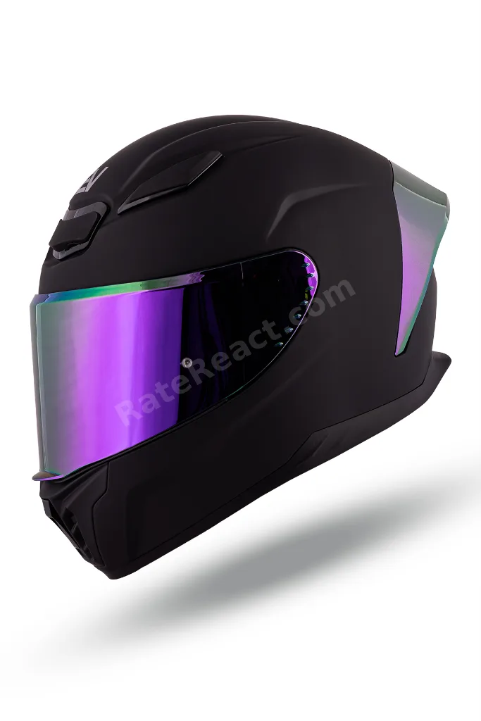 Noctrum Mat siyah Kask ( Revo Mor Spoiler )
