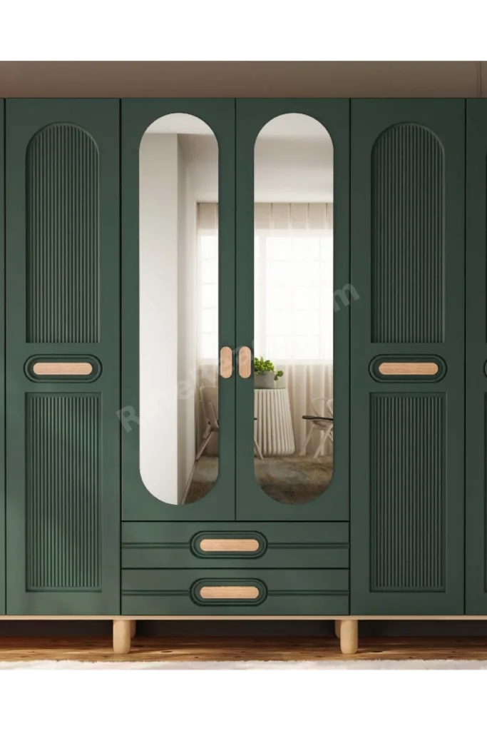 Begonya 6 Kapaklı Gardrop / 6 Kapılı Dolap / Komple MDF / Modern Tasarım