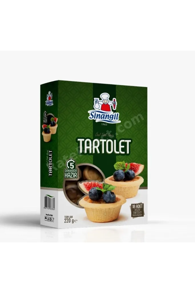 SİNANGİL TARTOLET 220 gr 18 ADET* X 3 ADET