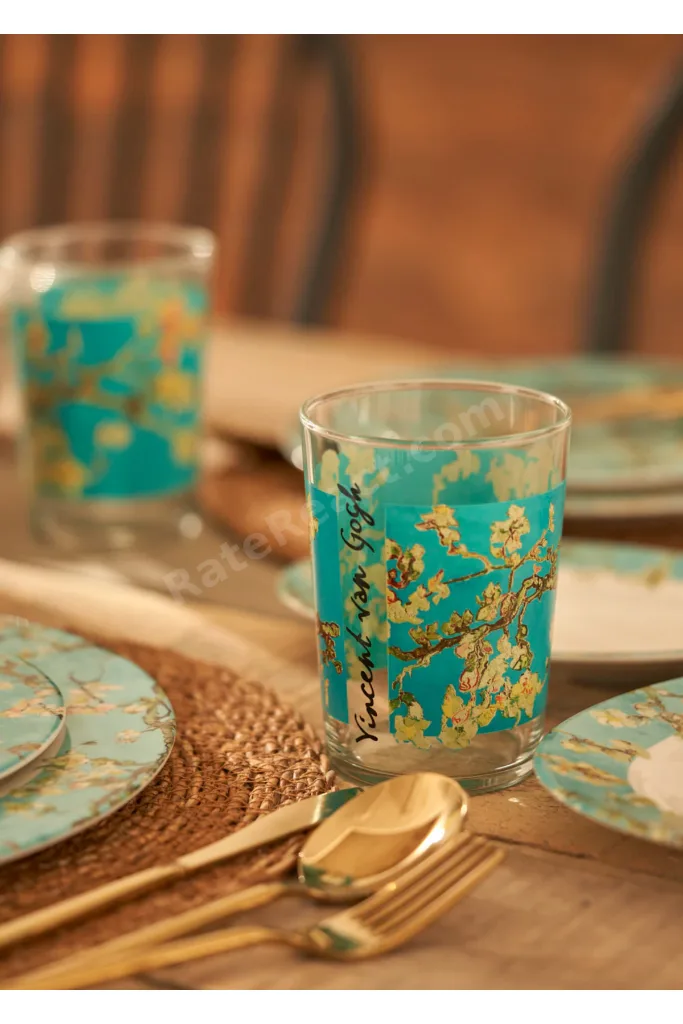Van Gogh Almond Blossom Meşrubat Bardağı Turkuaz (510 cc)