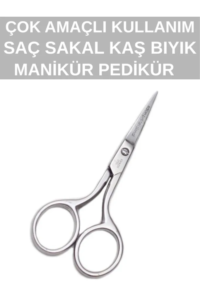 Manikür Makası Paslanmaz Çelik - Tırnak Makası Kütikül Makası Et Makası Pedikür Makası Profesyonel