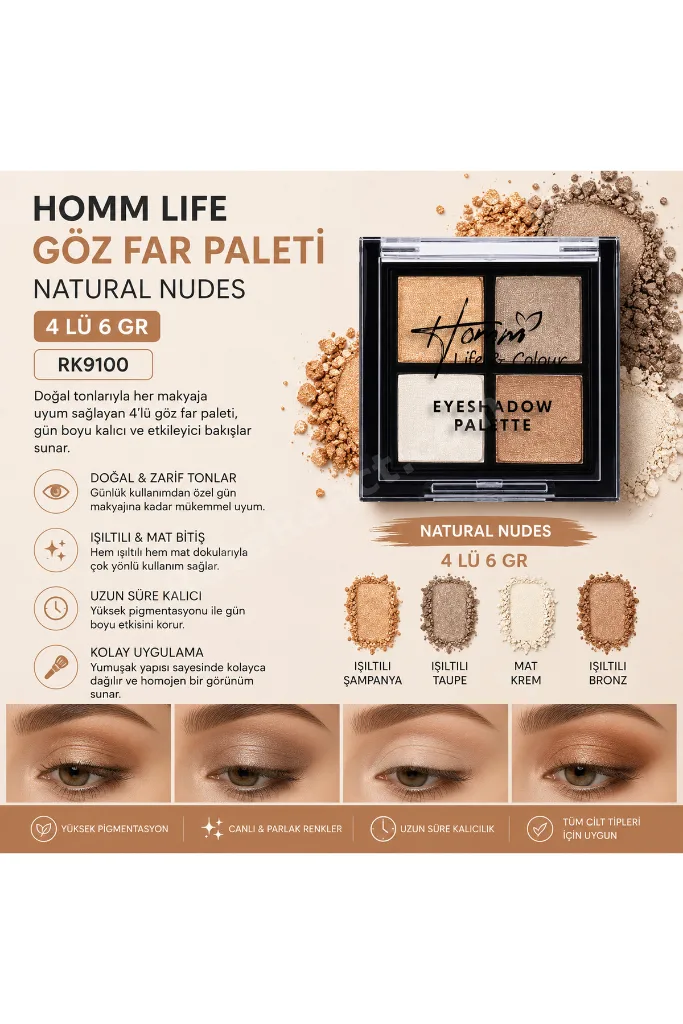 Homm Life Göz Far Paleti