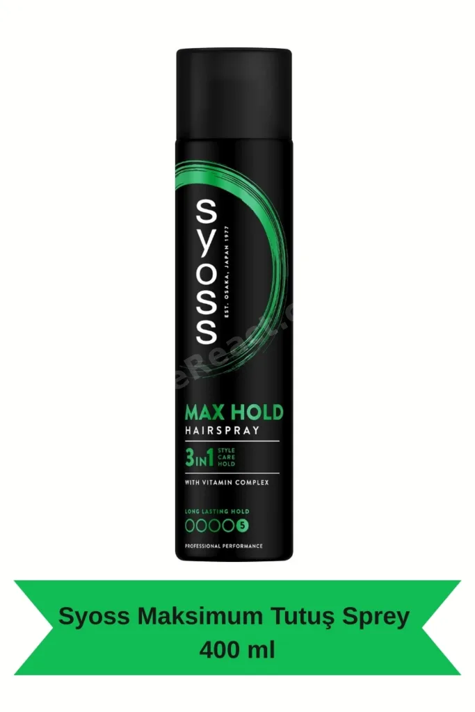 Styling Maksimum Güçlü Tutuş Saç Spreyi 400 Ml Normal Saçlar