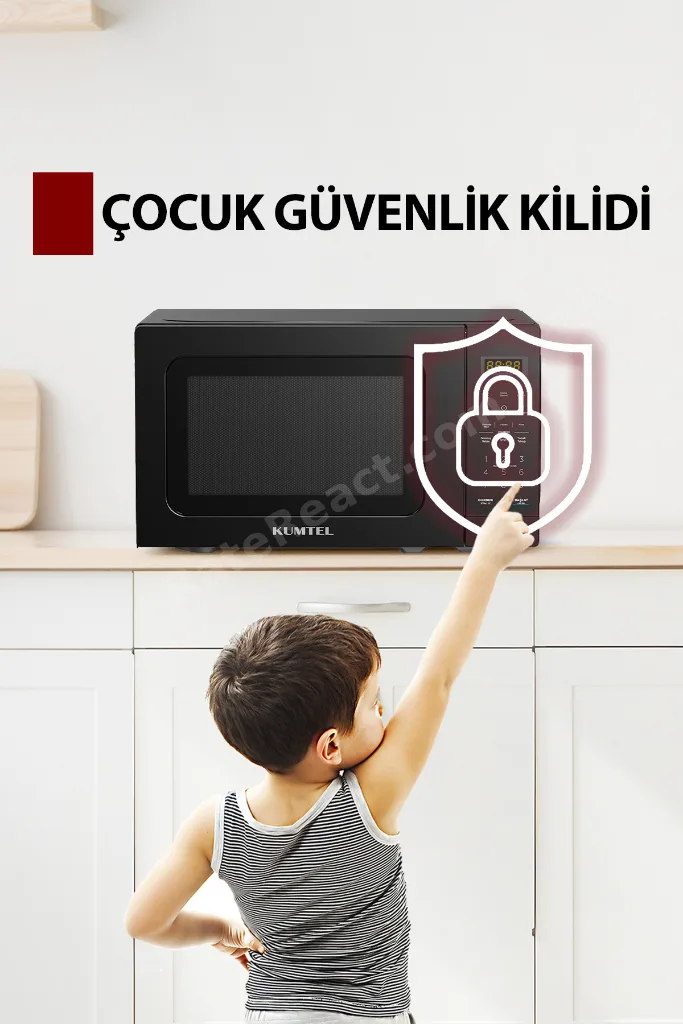 HM-12 Dijital Mikrodalga Fırın - Siyah
