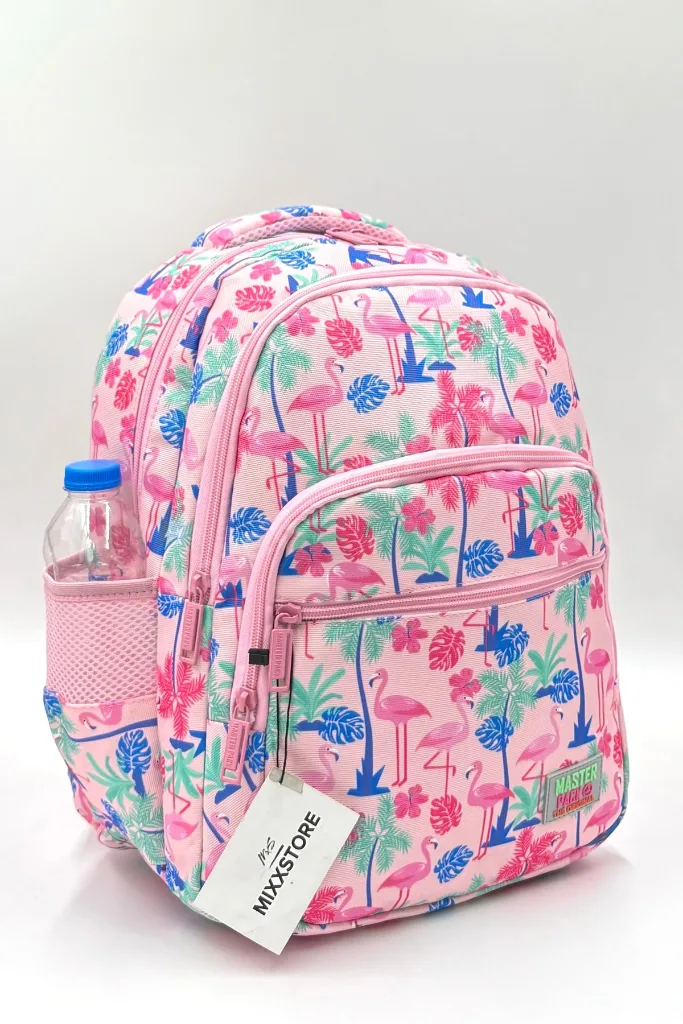 Flamingo Desenli Pembe Renk Master Pack Beslenmelik Ve Kalemlikli Kız Ilk Okul Sırt Çantası