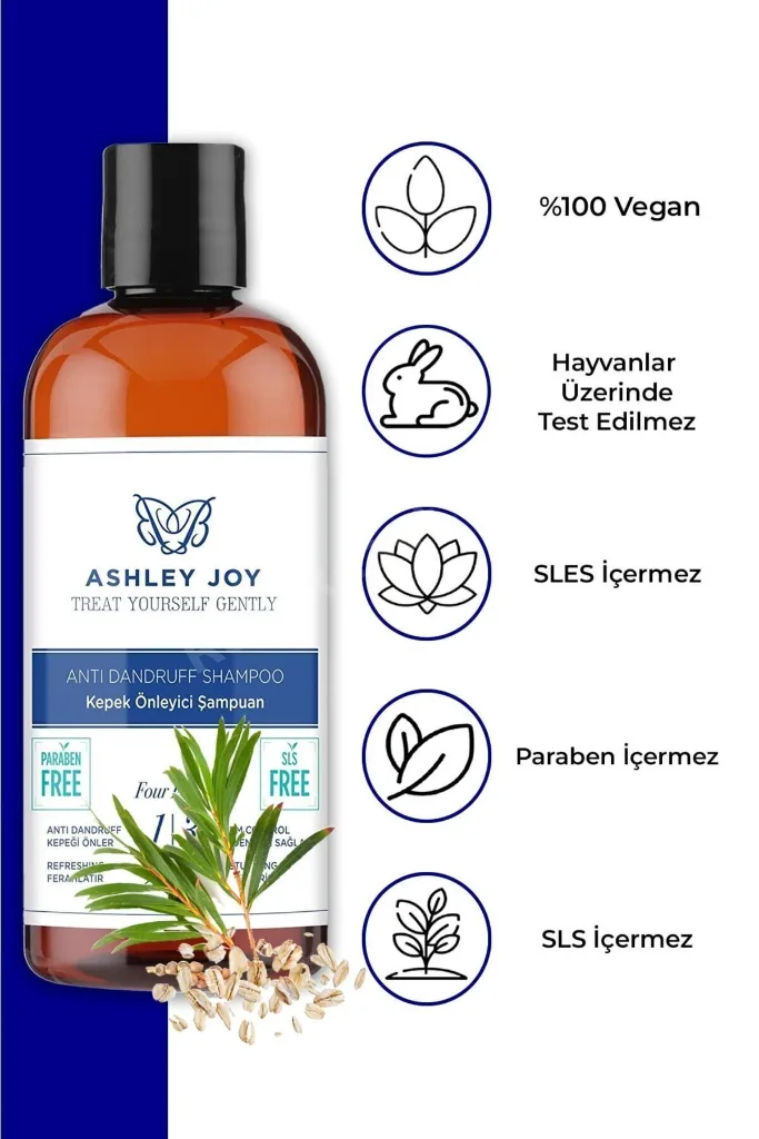 Kepek Karşıtı Onarıcı Saç Bakım Şampuanı 400 ml - Normal & Yağlı Saçlar İçin, Doğal Özlü, Tuzsuz