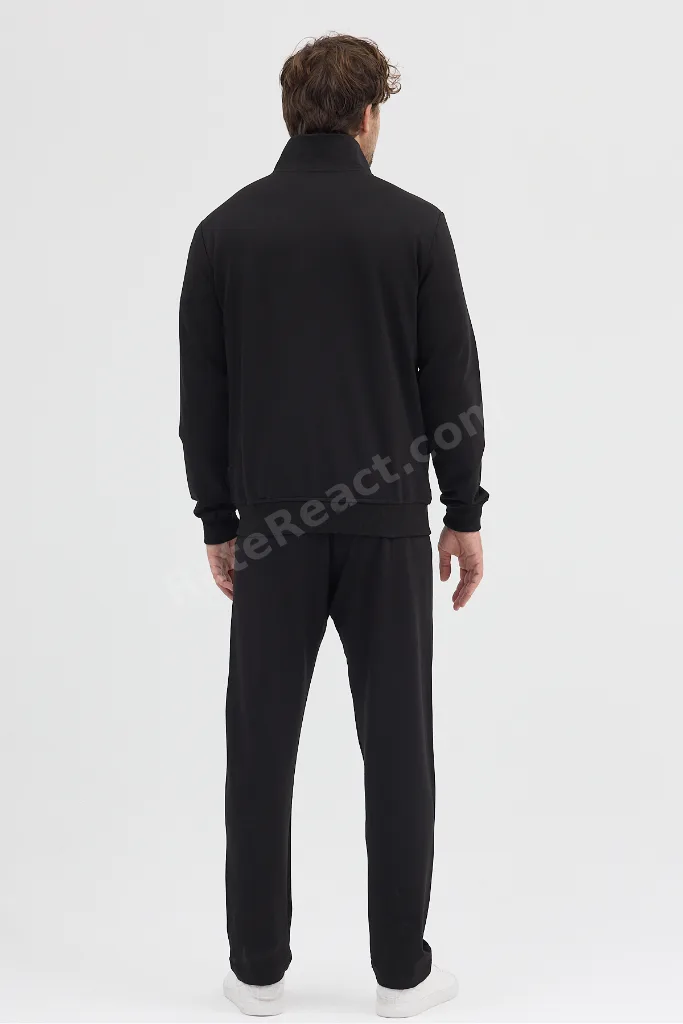 Kompakt Pamuklu Comfort Fit Erkek Hakim Yaka Eşofman Takım DAWRAZZ-3036