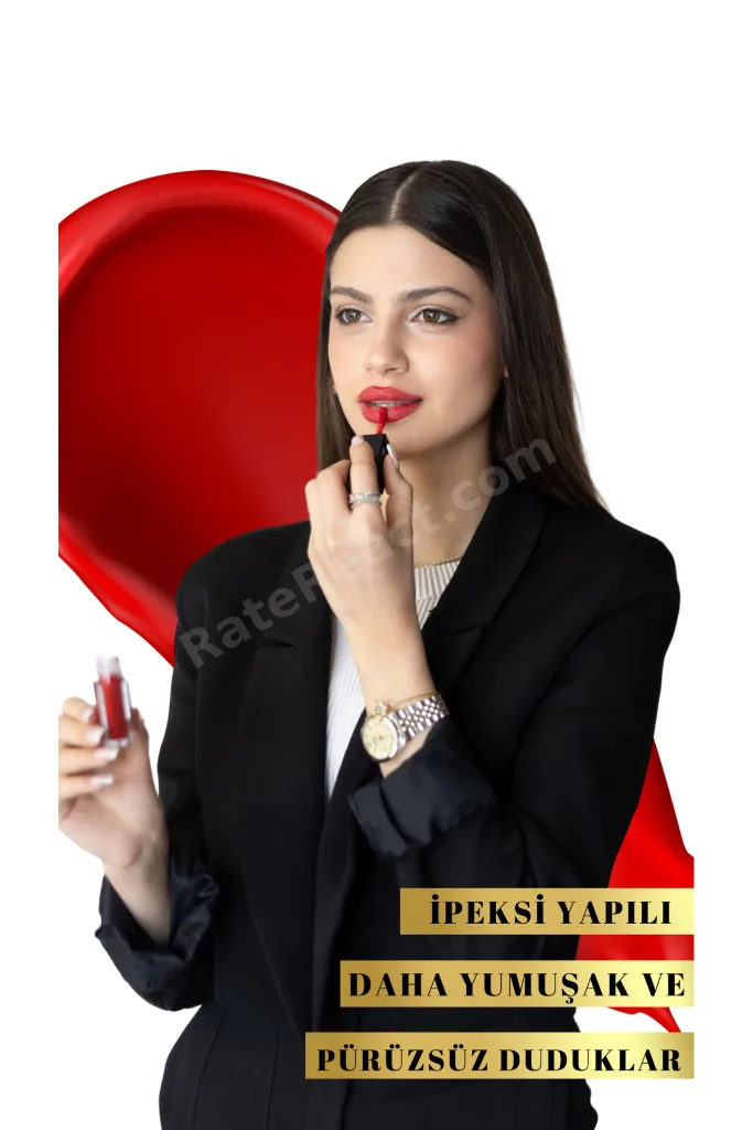 AURA RED LIPSTICK NEMLENDİRME ETKİLİ YOĞUN KALICI RUJ NO; 101