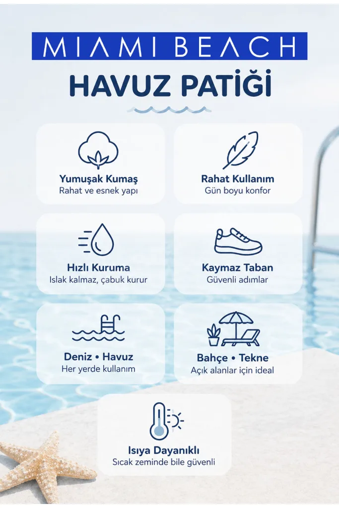 Siyah Gri Desenli Kaymaz Taban Isıya Dayanıklı Erkek Havuz Patiği