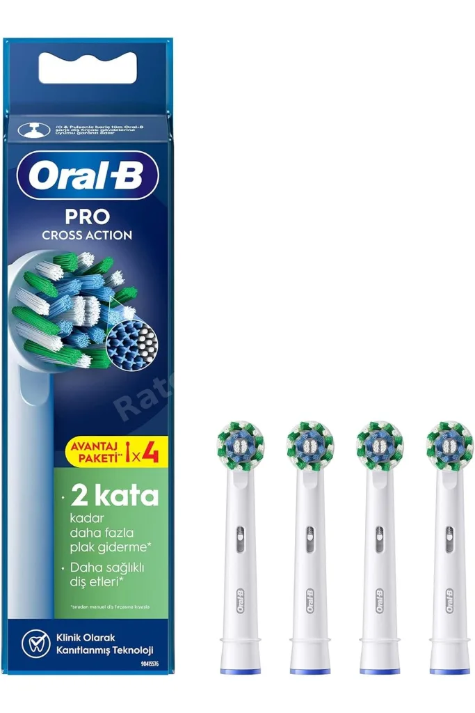 TTKTEKNOLOJİ Oral-B Action X-Filament Şarjlı Diş Fırçası Yedek Başlığı 4 Adet TTKTEKNOLOJİ 2026 3955