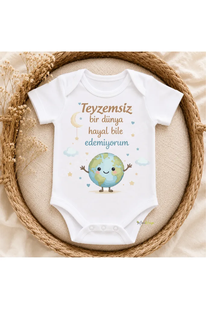 DEDE AMCA DAYI TEYZE ABLA ABİ ANNEANNE BABAANNE HALA YAZILI Bebek Body Zıbın