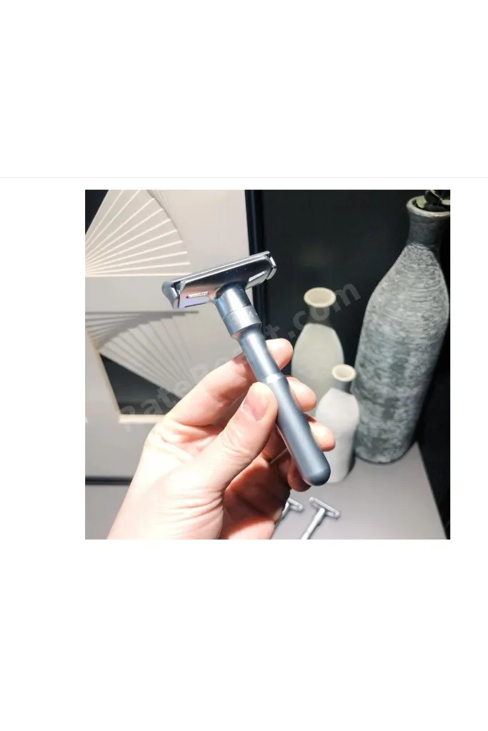 Ayarlanabilir Full Metal Tıraş Makinesi manuel + 5 Adet Platinum Yaprak Jilet