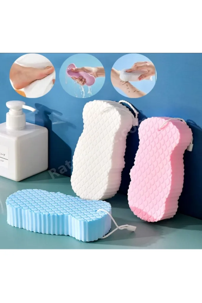 Vücut Cilt Temizleyici Sihirli Vücut Ölü Deri Sökücü Banyo Duş Süngeri Masaj Peeling Fırçası Süngeri