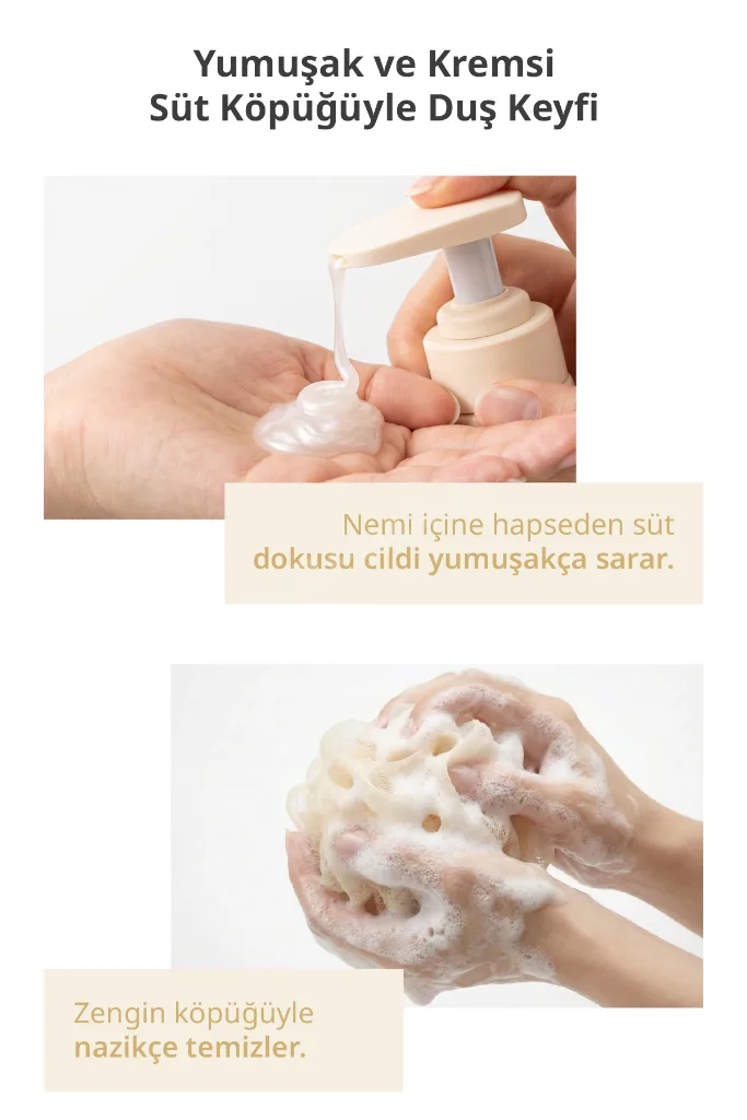 Cildi Kurutmadan Arındıran, Pirinç Sütü Özlü Besleyici Duş Jeli Rice Milk Body Wash
