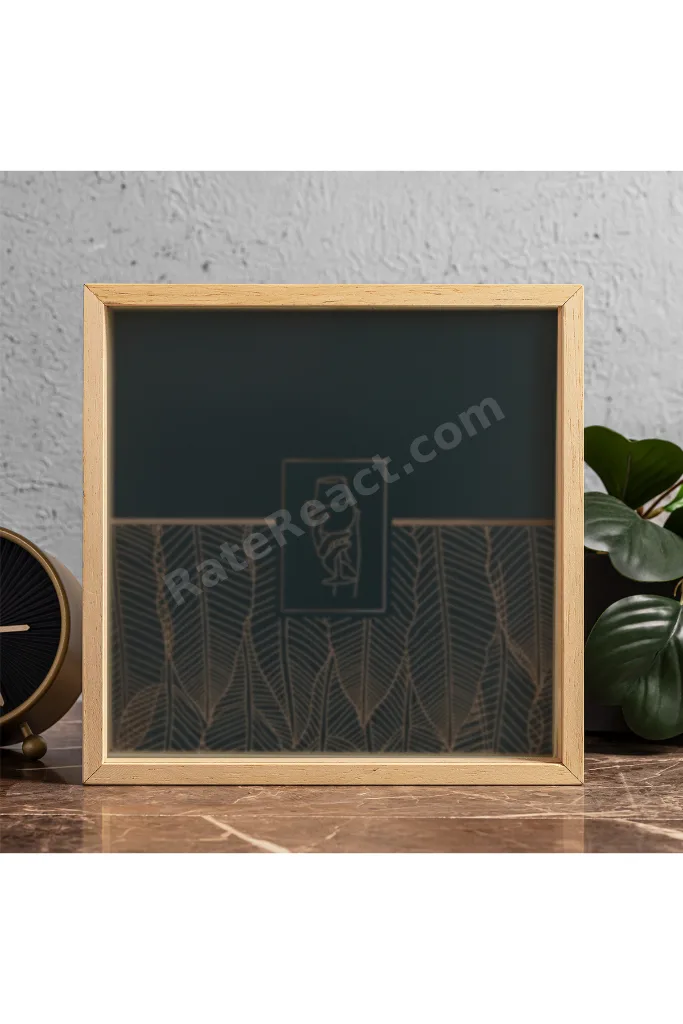 Ahşap Kumbara Çerçeveli Para Ve Anı Şarap Toplama Koleksiyon Kutusu 24 x 24 x 4,5 cm