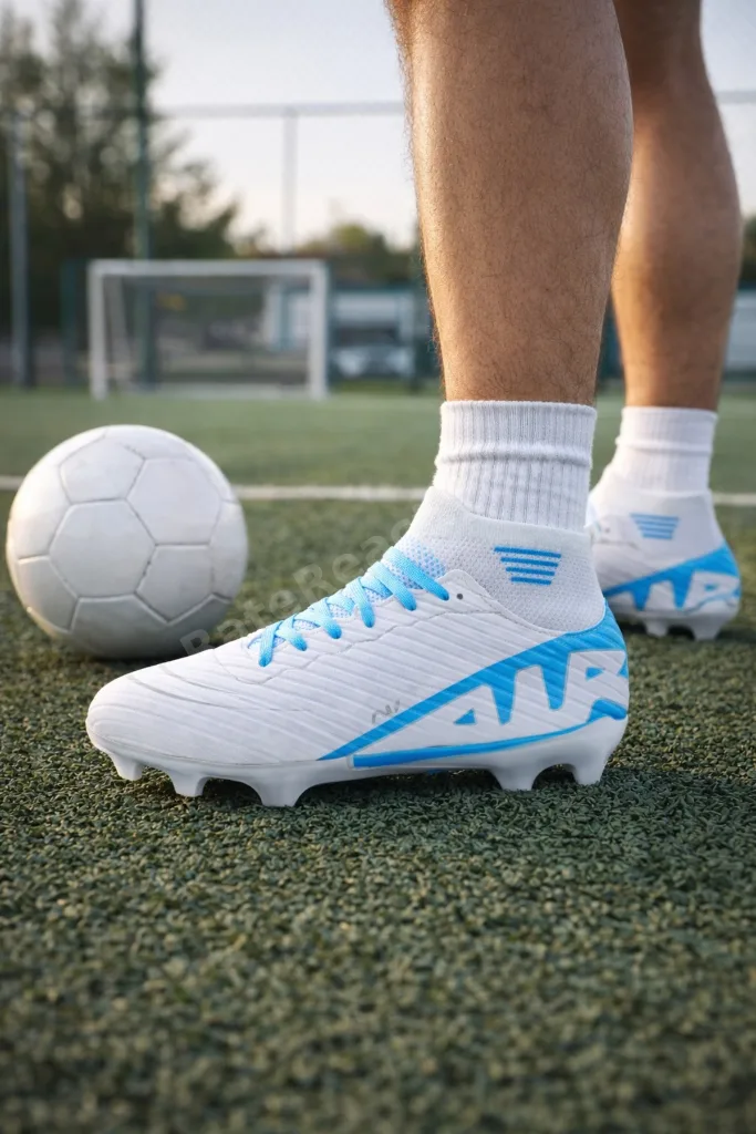 Çocuk Krampon Futbol Ayakkabısı Halı Saha Çim Saha Bilekli Çoraplı
