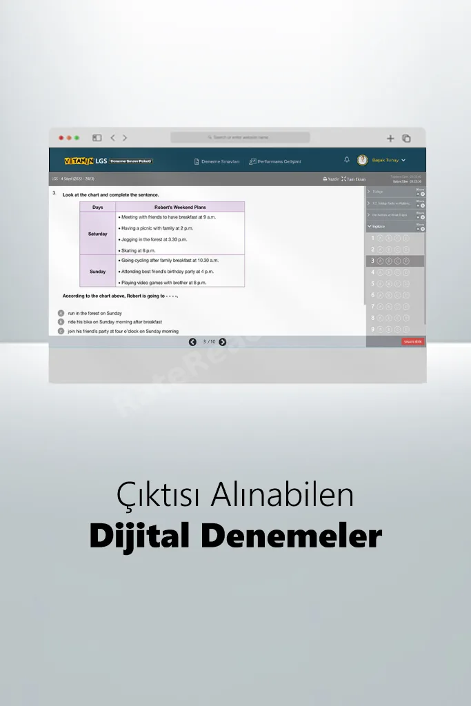 LGS Prova Paketi | 11 Online Deneme (10 LGS + 1 HBS) | PDF ve Video Çözümlü