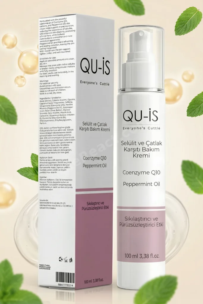 Selülit ve Çatlak Karşıtı Bakım Kremi - Coenzyme Q10 & Kafein Etkili Sıkılaştırıcı 100 ML