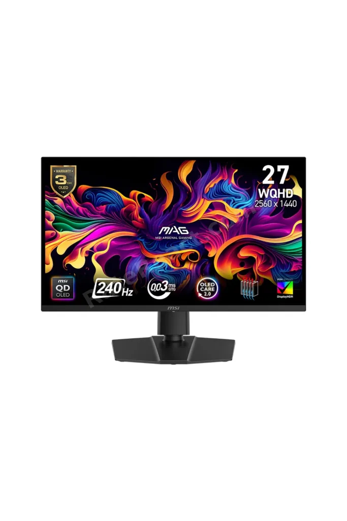 MAG 271QP QD-OLED X24 26.5" 0.03ms 240Hz WQHD Flat QD-OLED FreeSync Gaming (Oyuncu) Monitör