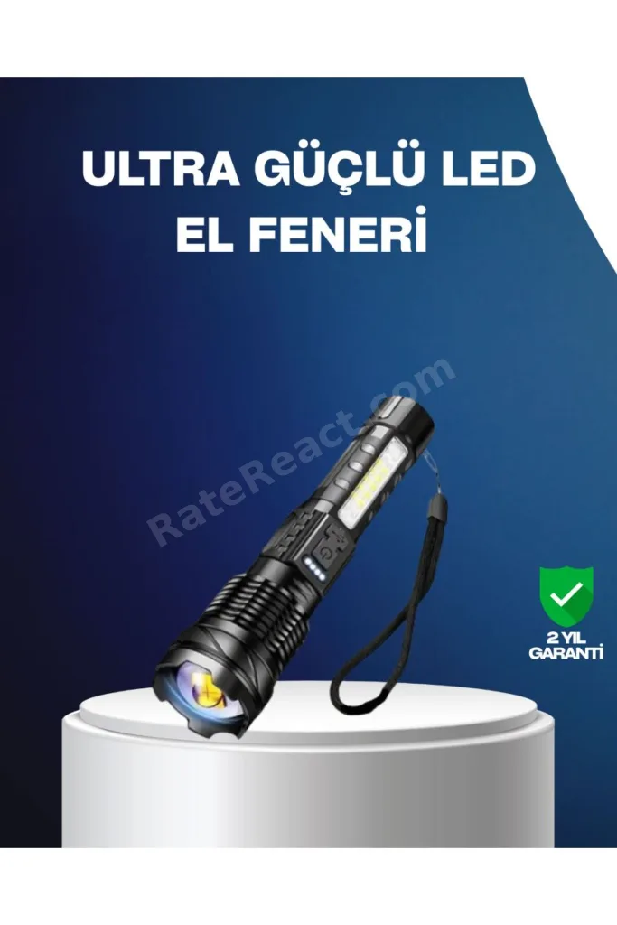 Outdoor ve Acil Durum İçin Güçlü LED El Feneri