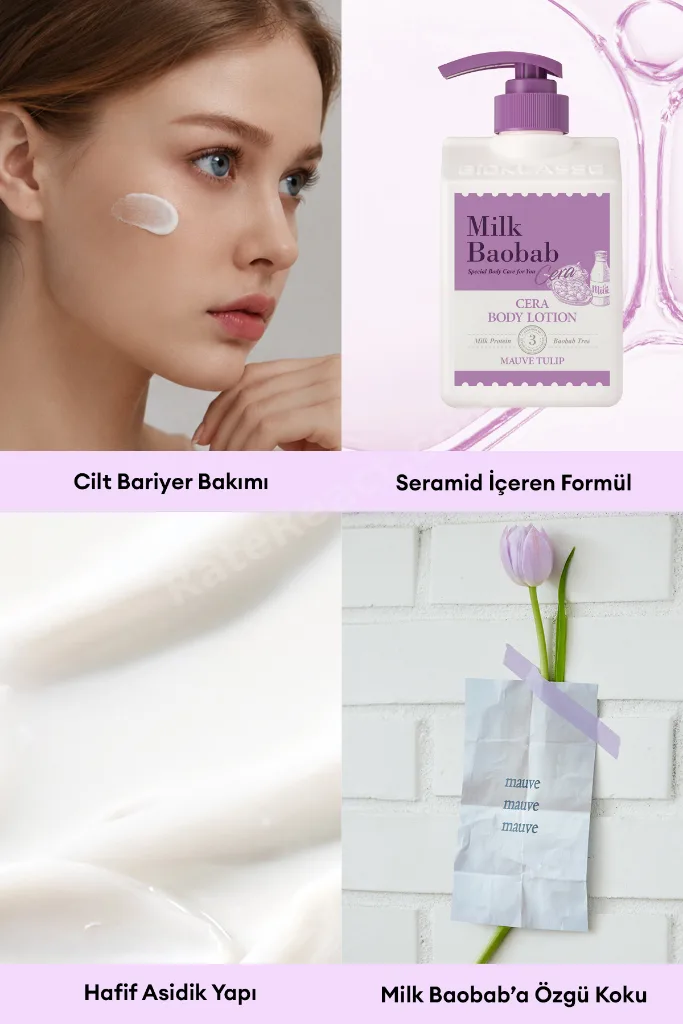 Kuru Ciltlere Özel Nemlendirici&Besleyici Vücut Losyonu Cera Body Lotion (Mauve Tulip)
