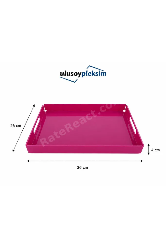 Dekoratif Pleksi Servis & Sunum Tepsisi