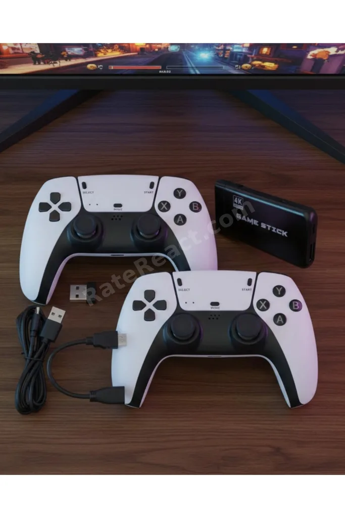 Retro Atari Ve Konsol Oyunları Destekli 4k Game Stick