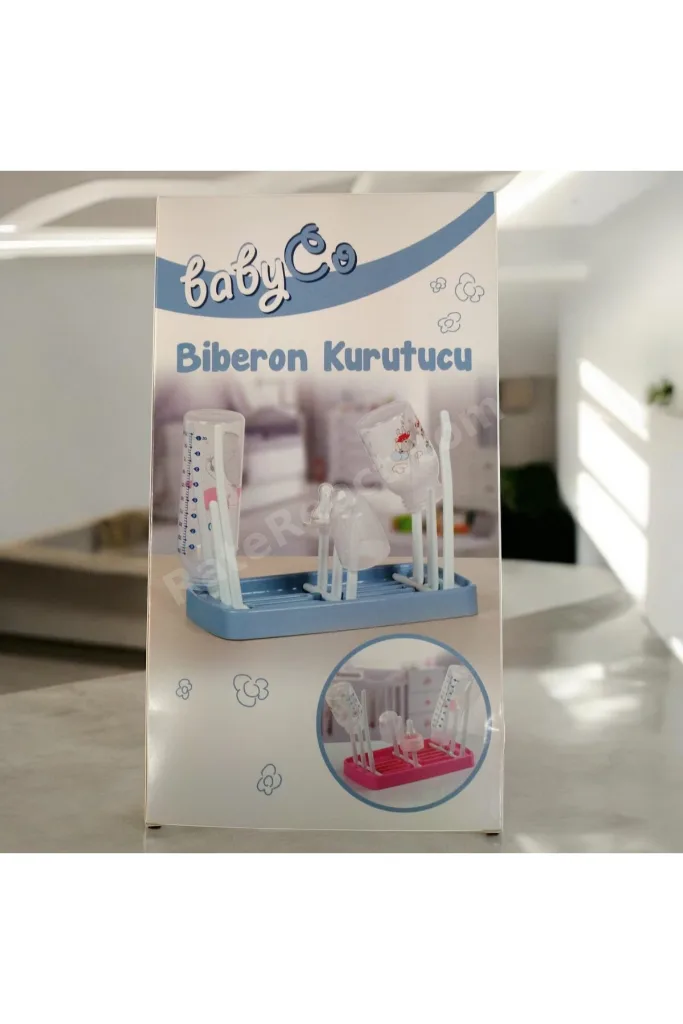 Biberon Kurutucu, Biberon Askılığı Pembe Renk Hijyenik - Şık - Ergonomik