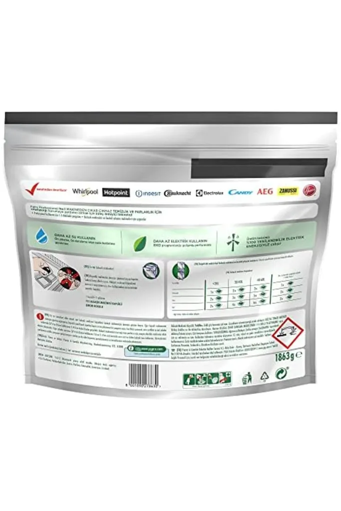 TTKTEKNOLOJİ Proffesional Platinum Limon Kokulu Bulaşık Makinesi Deterjanı Kapsül 125 Yıkama TTKTEKN
