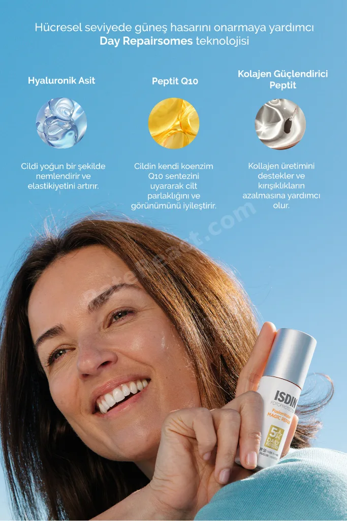 Fotoprotector Fusion Water Magic Repair Spf50 50 ml Yaşlanma Karşıtı Onarıcı Yüz Güneş Kremi