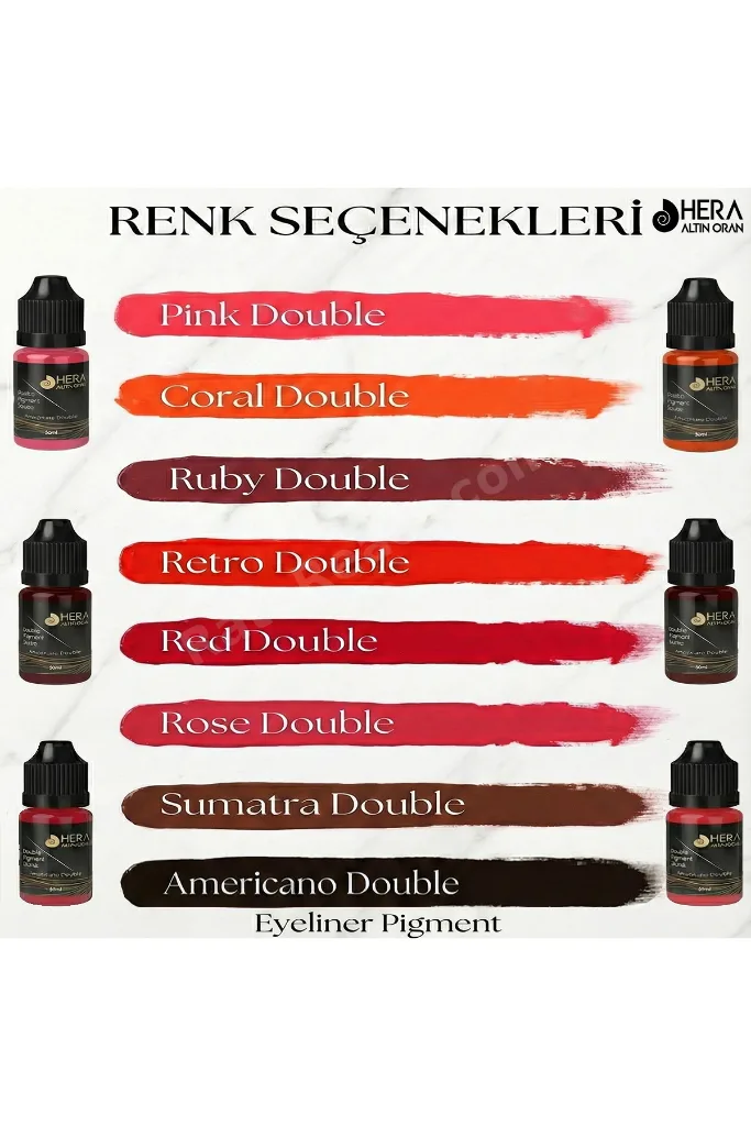6 adet 5 ml DUDAK RENKLENDİRME PİGMENTİ