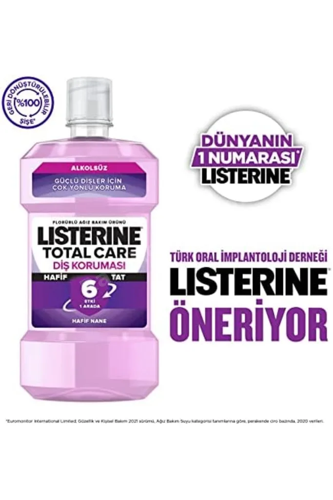 TTKTEKNOLOJİ Total Care Hafif Naneli Florürlü Günlük Ağız Bakım Ürünü (1 x 500 mL) TTKTEKNOLOJİ 2026