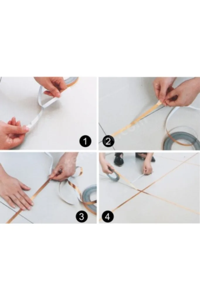 0.5 cm 50 Metre Goldd Fayans Arası Şerit Bantt (2C)