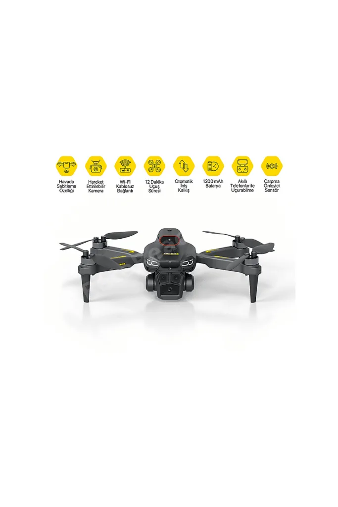 Zentrix CX035 Smart Drone – 720p HD Kameralı Wi‑Fi FPV Canlı Görüntü & Otomatik Kalkış