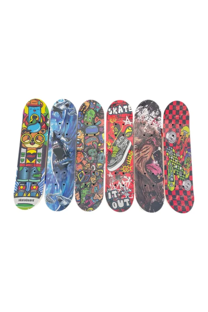 F-sports 45 Cm Zımparalı Ahşap Tahta Kaykay Küçük Boy/başlangıç Fr37722