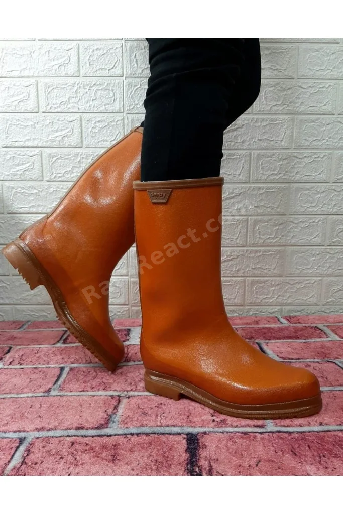 Safi Kauçuk Içi Miflonlu Kaymaz Krep Çizme Uzun 33cm