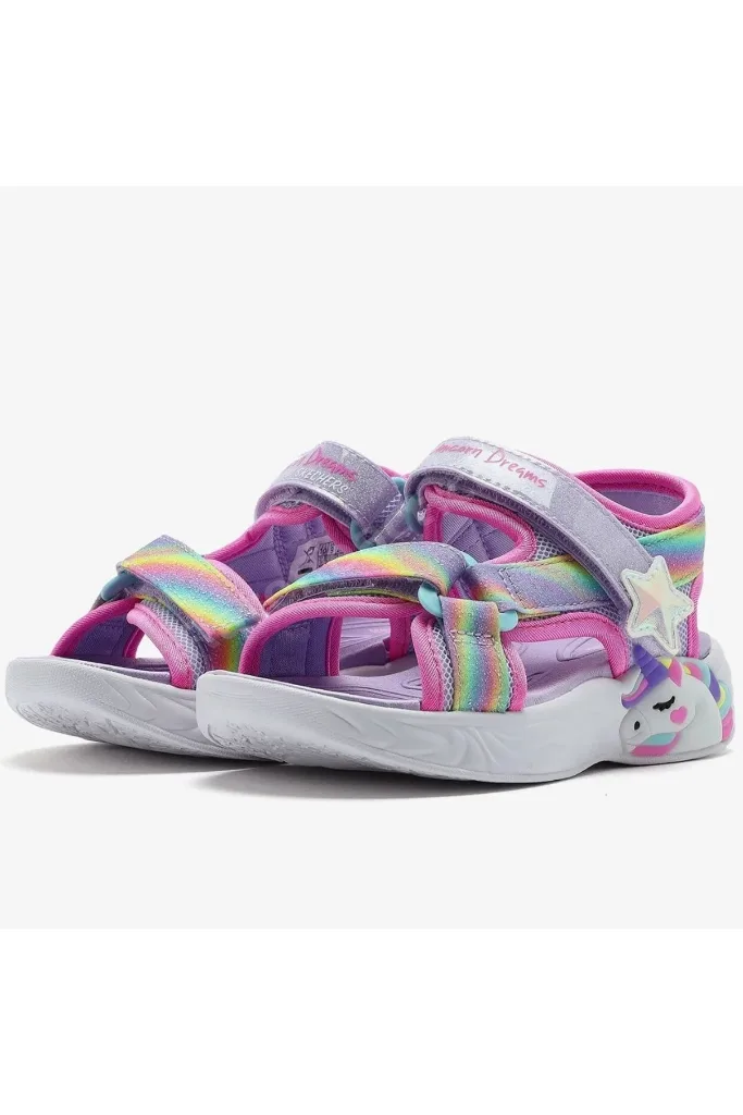 Unicorn Dreams 303107L Işıklı Ortopedik Çocuk Sandalet MOR