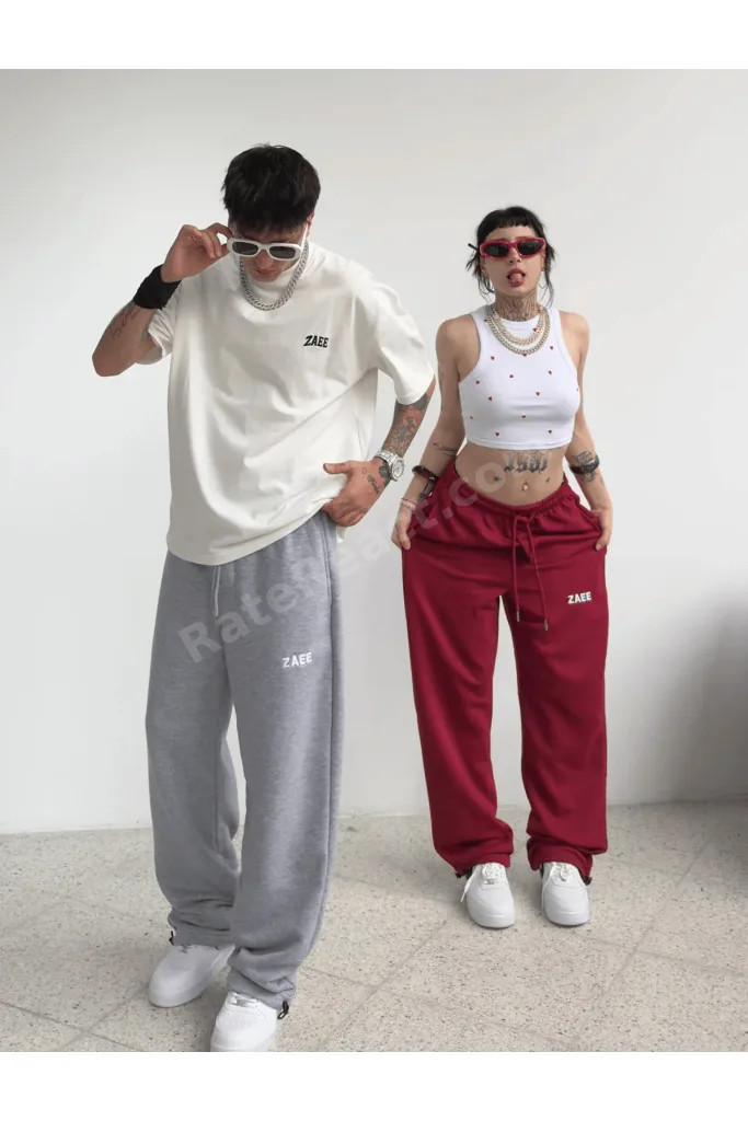 Nakışlı Yazlık Kumaş Ayarlanabilir Paça Baggy Premium Eşofman Altı