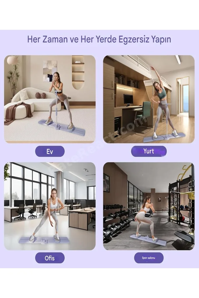 Aç Kapa Kayak Çok Fonksiyonlu Fitness Egzersiz Tahtası Aleti Spor Aleti Direnç Pilates