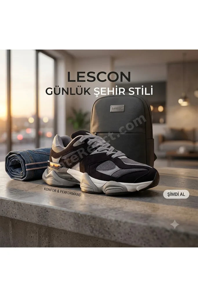 Unisex Bej 4 Mevsim Sneaker Terletmez Kaydırmaz Koku Yapmaz Ortopedik Tarz Yürüyüş Ayakkabısı