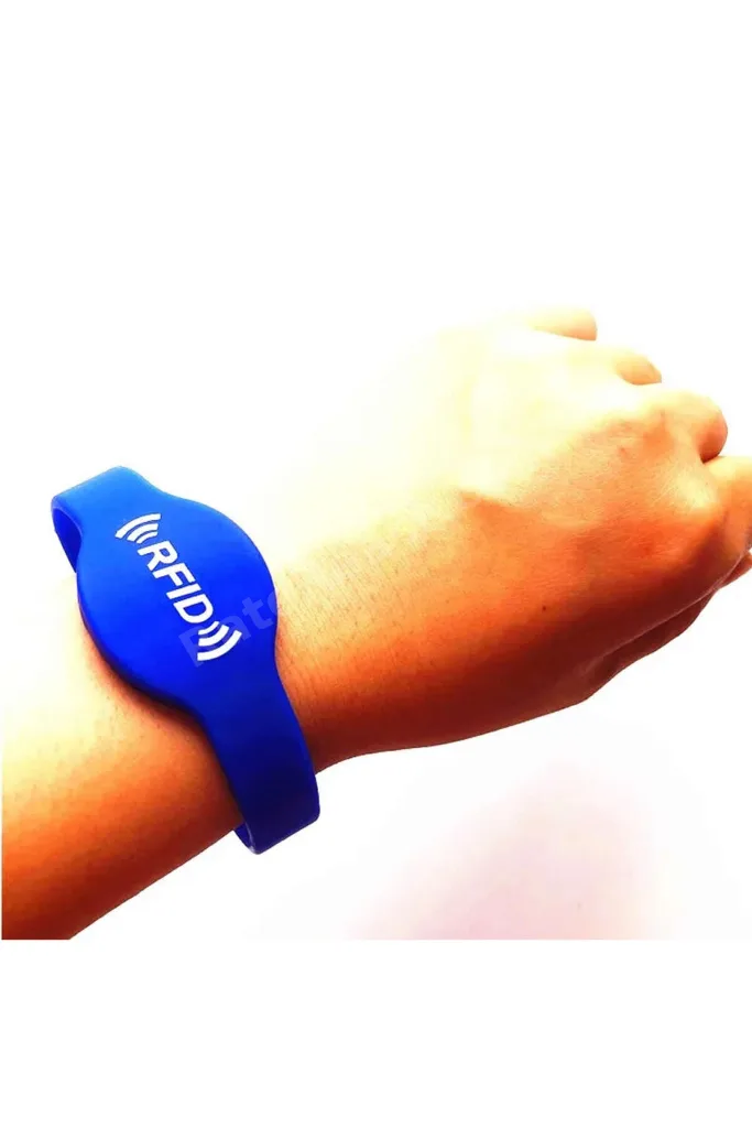 13.56Mhz Rfid Manyetik Bileklik Mavi Su Geçirmez Silikon Proximity Göstergeç 13.56 Mhz Kapı Geçiş