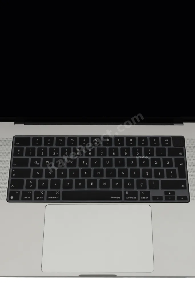 MacBook Air Pro Neo Klavye Koruyucu Türkçe‑Q Baskı M5 M4 M1 Silikon Kapak Toz Dökülme Çizilme Koruma
