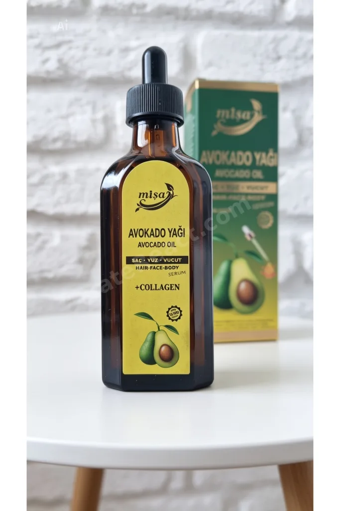 Mişa Avokado Yağı - Saç, Yüz ve Vücut Yağı + Kolajen ,Serum